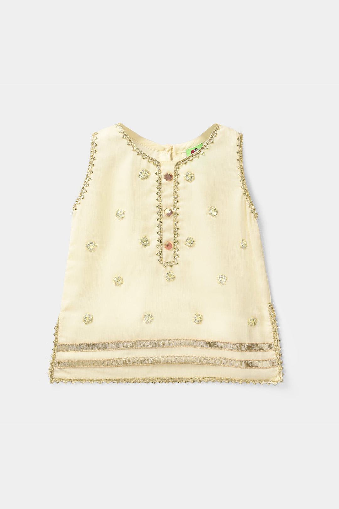 Infant Girls Chiffon 2Pcs (Sona) – Cream