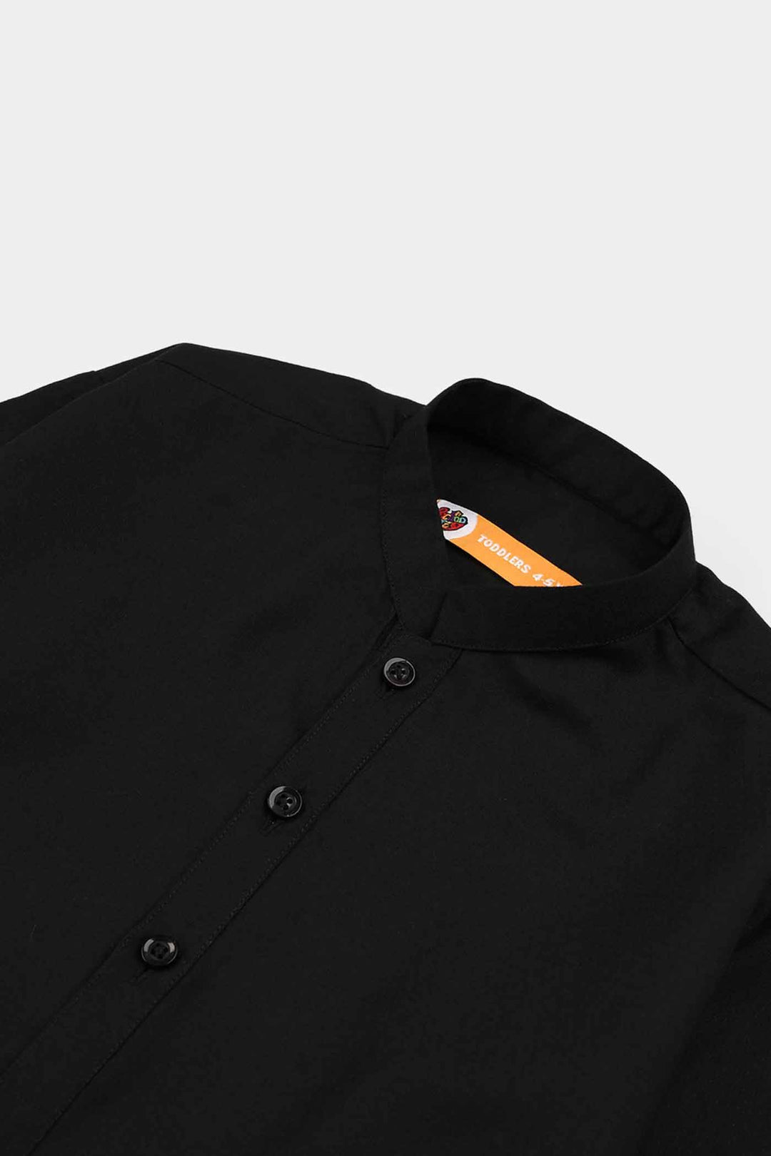 Boys Poly Viscose Jubba - Black