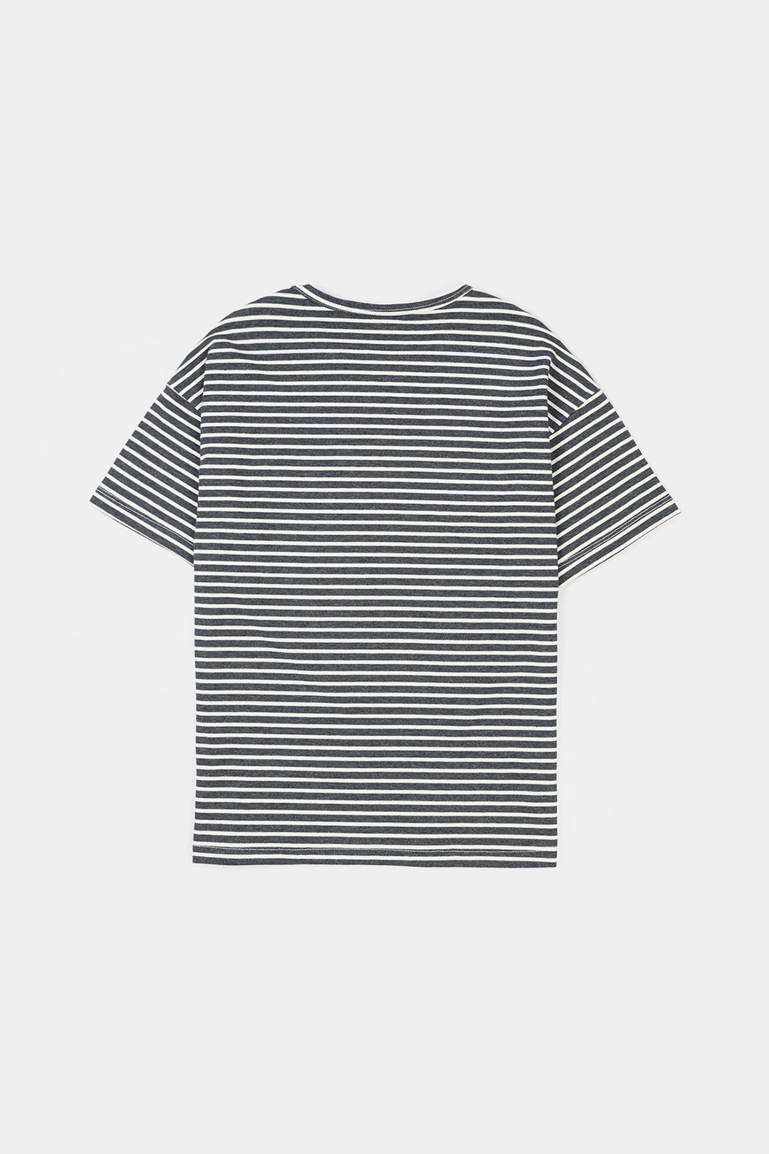 Boys Yarn Dyed T-Shirt (Fearless) - Grey