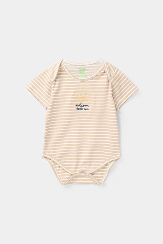 Infant Unisex Jersey/Terry Romper - Yellow