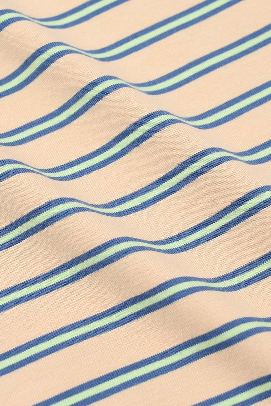 Infant Boys Yarn Dyed Round Neck T-Shirt - Brown