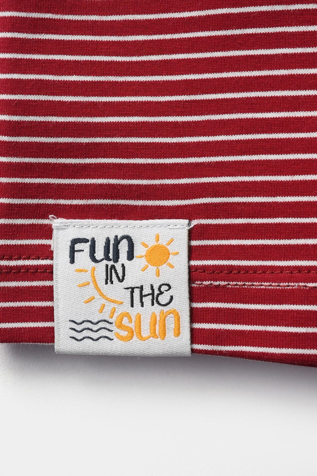 Infant Boys Yarn Dyed T-Shirt - Red