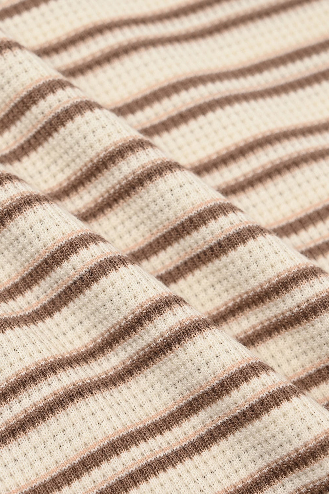 Infant Boys Yarn Dyed Round Neck T-Shirt - Brown