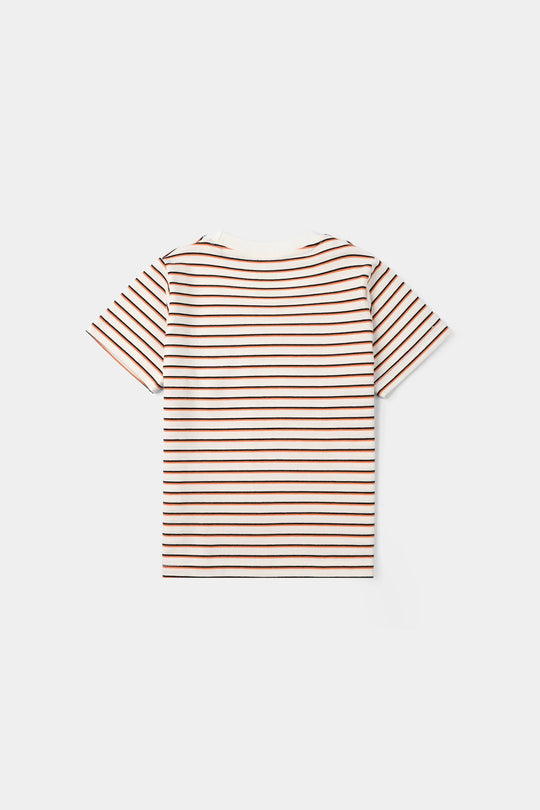 Infant Boys Yarn Dyed T-Shirt - White