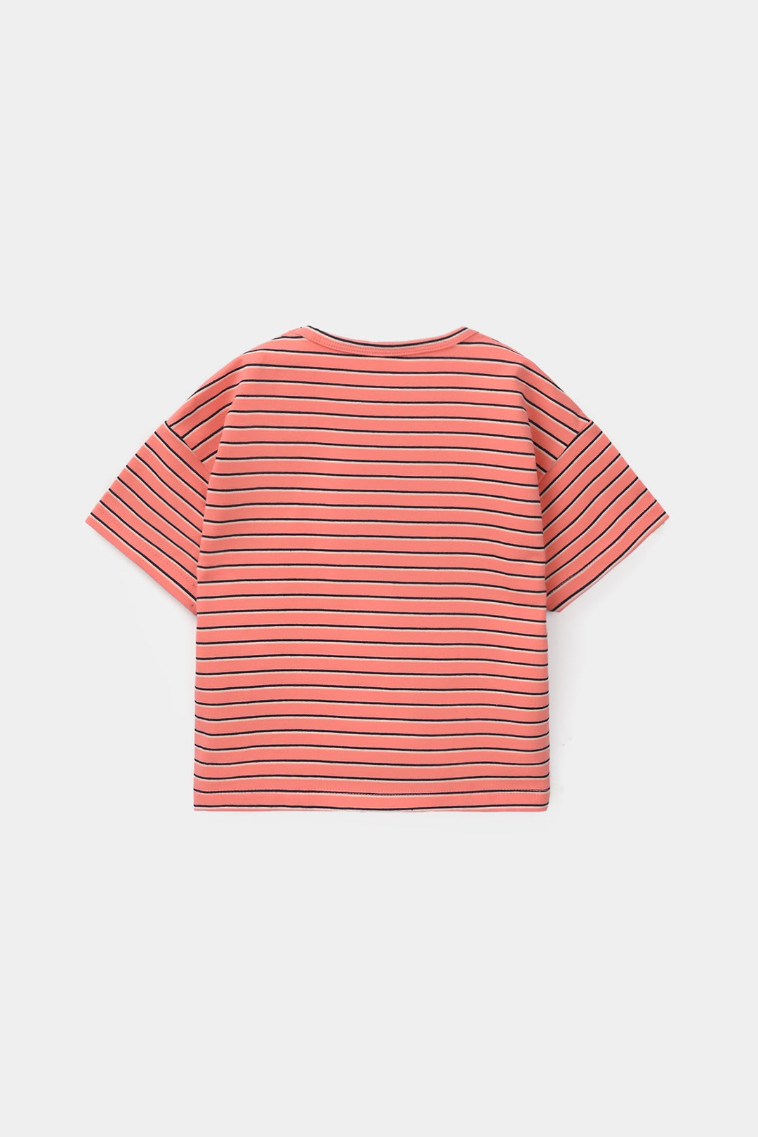 Infant Boys Yarn Dyed T-Shirt (Surf) - Orange