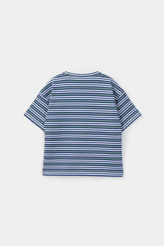 Infant Boys Yarn Dyed T-Shirt - Blue