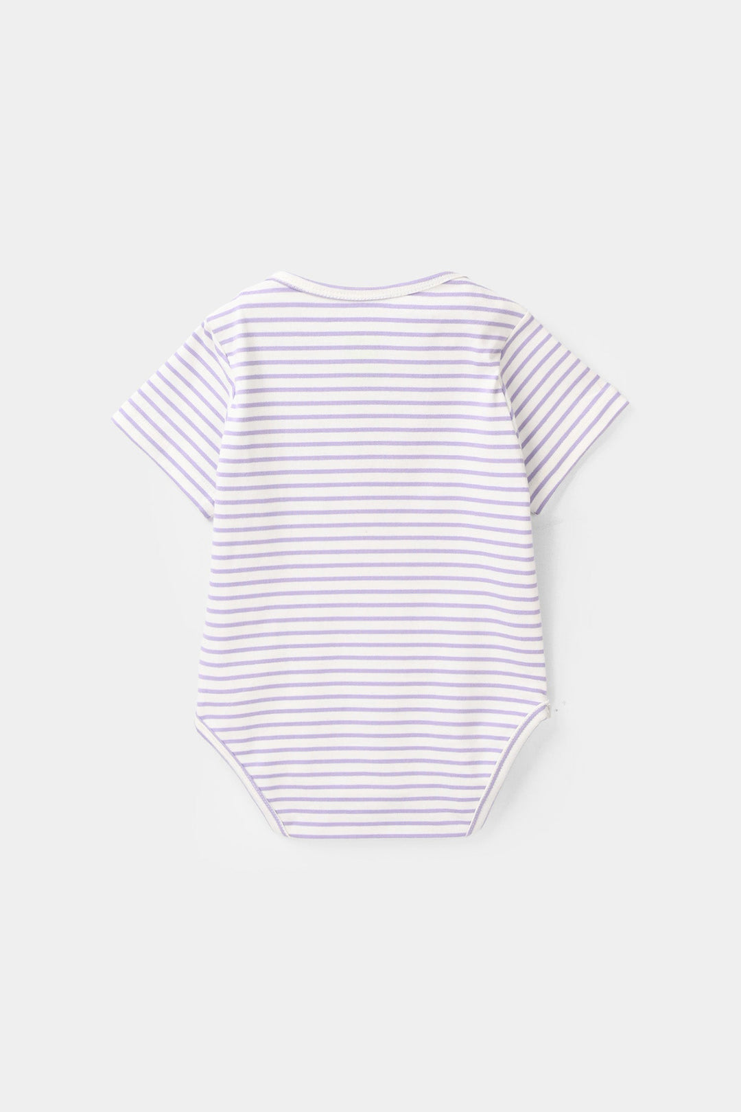 Infant Girls Jersey/Terry Knitted Romper - Purple