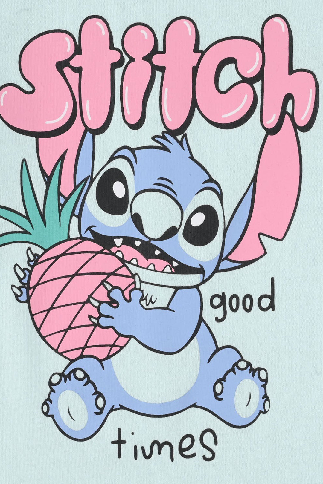 Girls Jersey/Terry T-Shirt Stitch - Blue