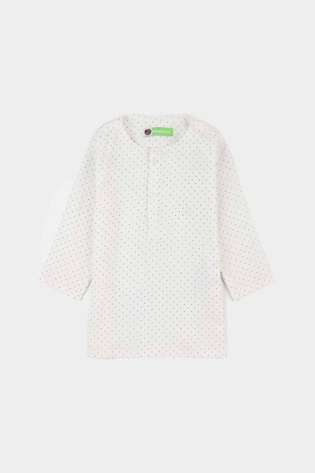 Infant Boys Poly Viscose Kurta Pajama - Off White