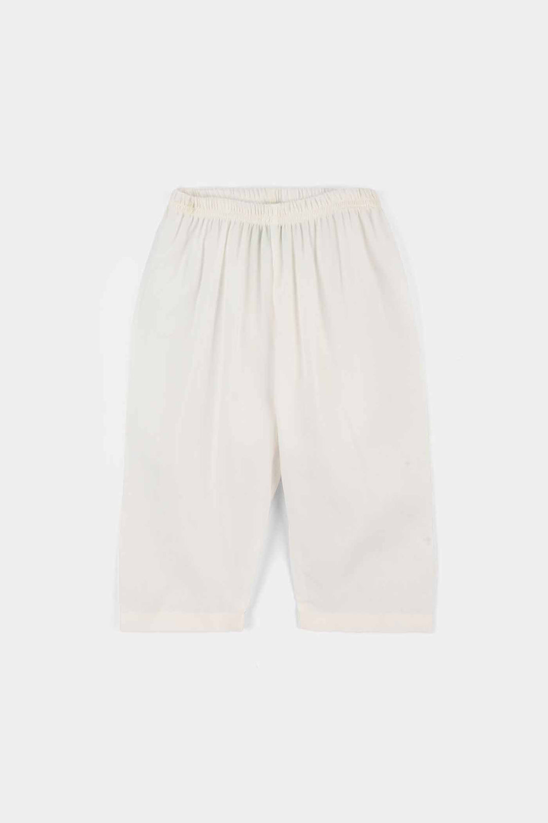 Infant Boys Poly Viscose Kurta Pajama - Off White