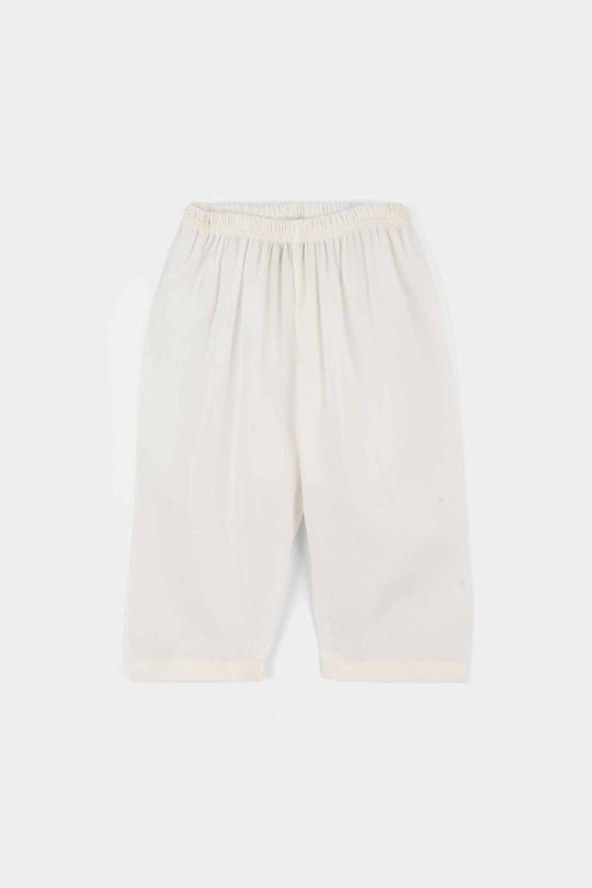 Infant Boys Poly Viscose Kurta Pajama - Off White