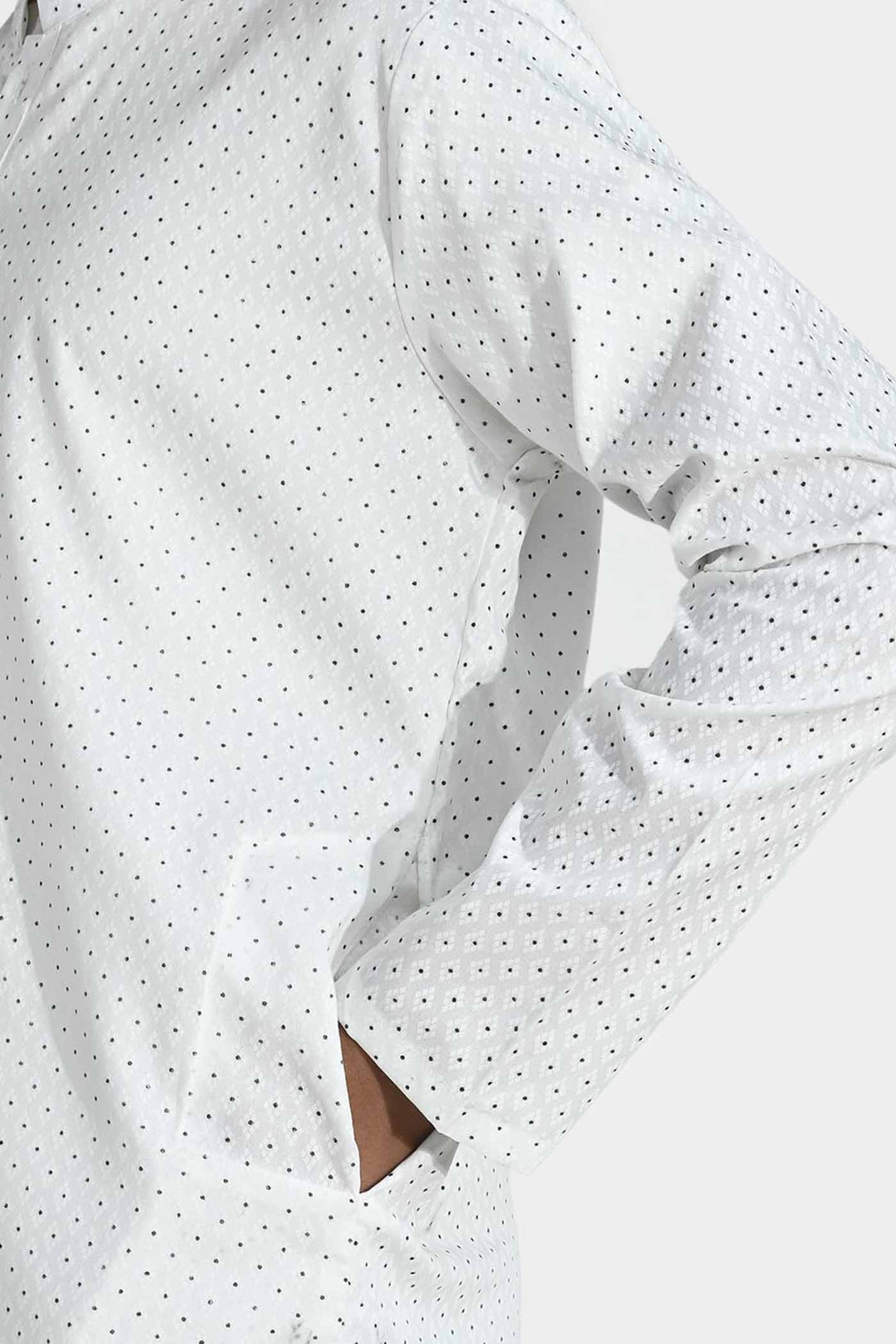 Boys Poly Viscose Kurta Pajama - Off White