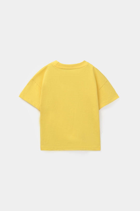 Infant Girls Jersey/Terry T-Shirt - Yellow