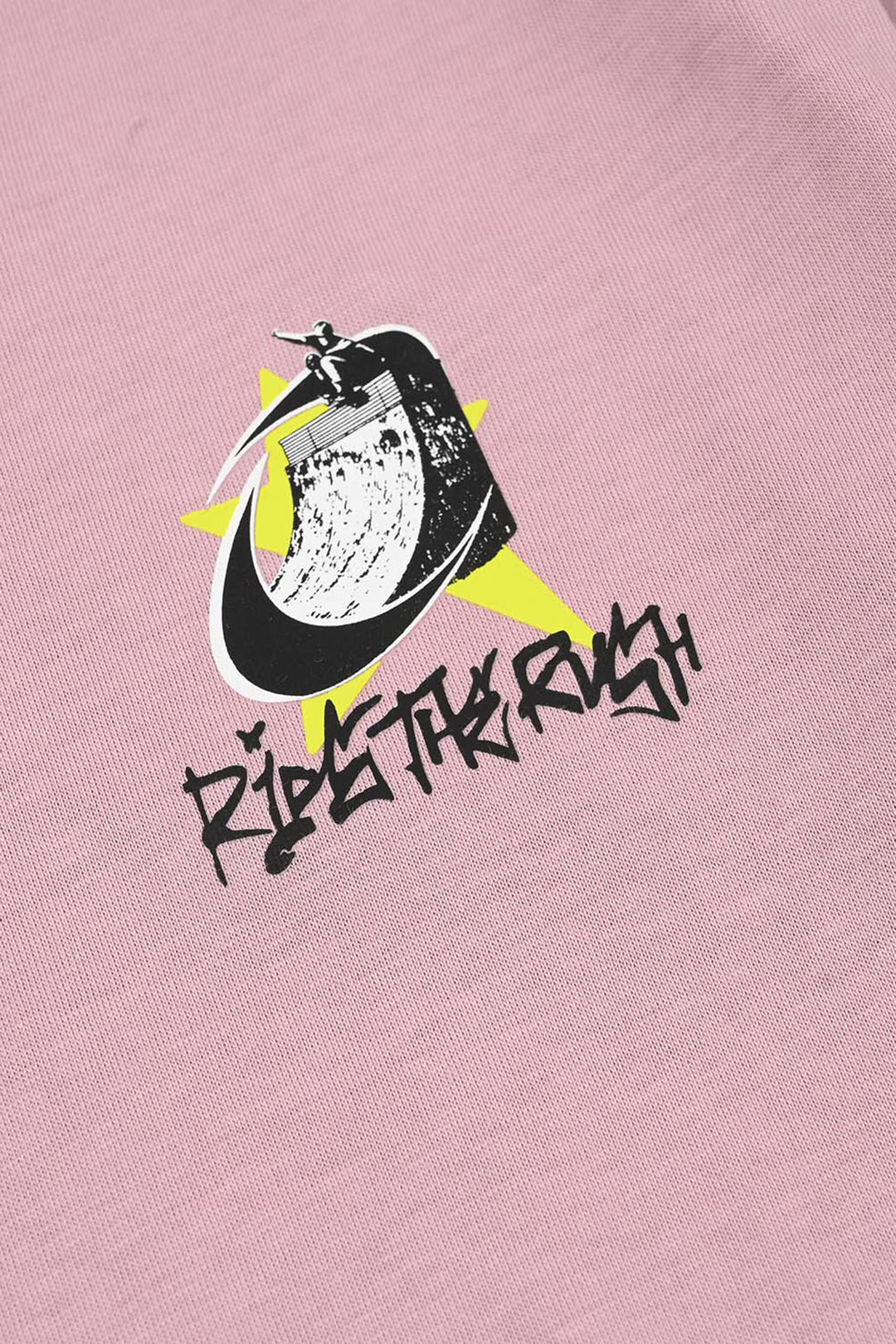 Boys Cotton Jersey T-Shirt (RIDE THE RUSH) - Elderberry