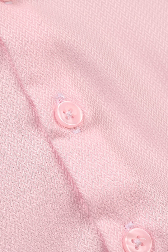 Infant Boys Yarn Dyed Formal Shirt - Pink