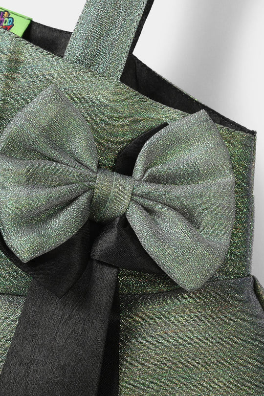 Infant Girls Organza Fancy Frock - Green