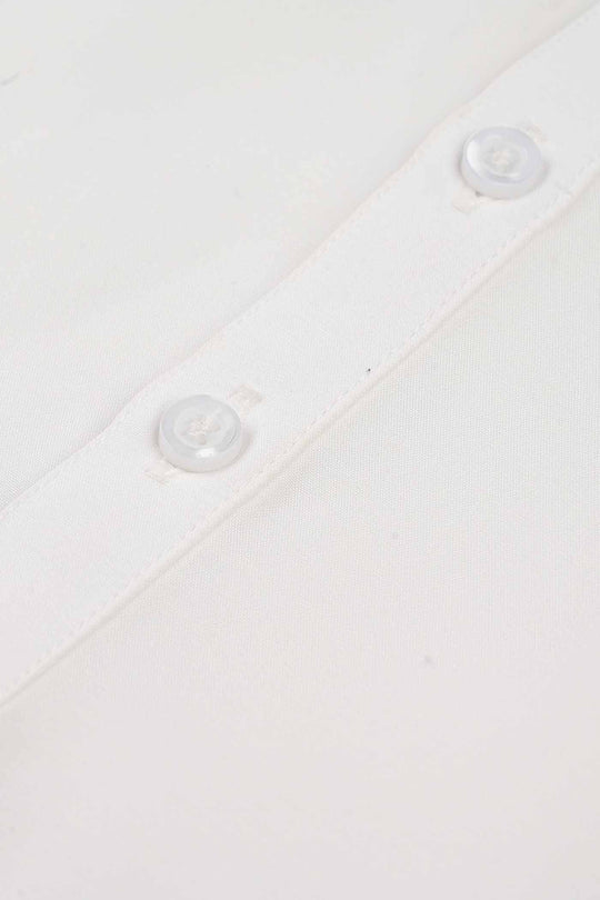 Boys Poly Viscose Jubba-White