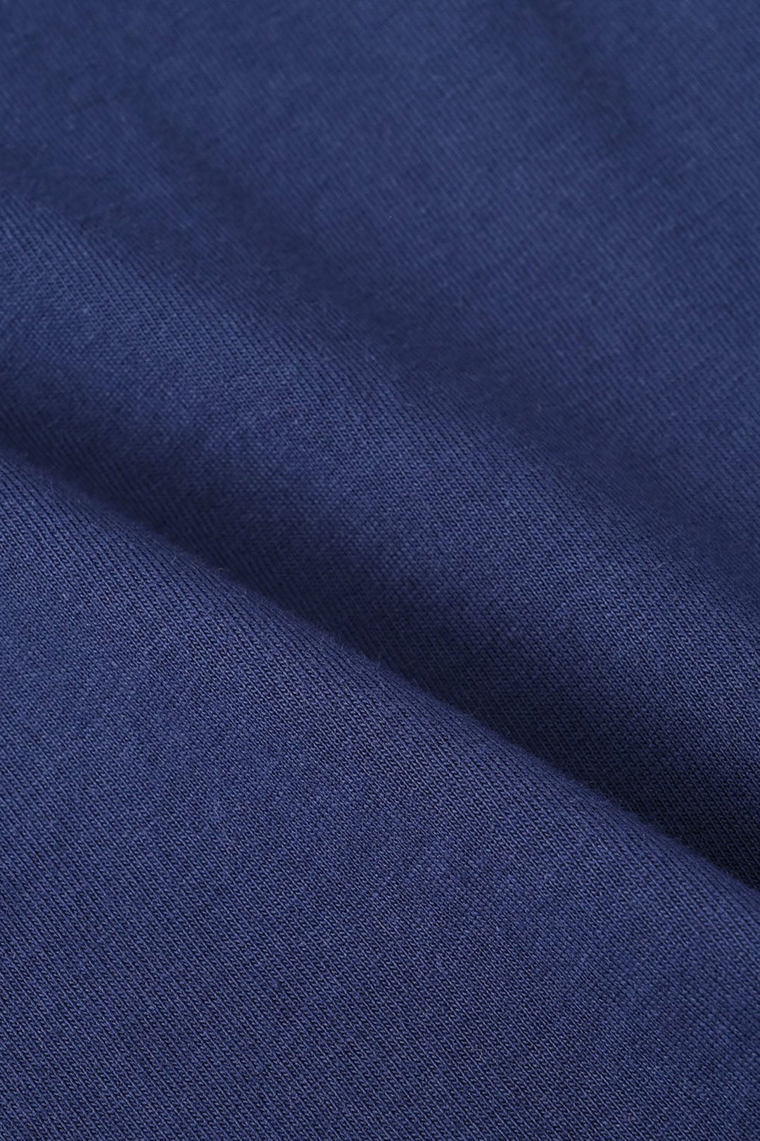 Girls Jersey/Terry T-Shirt - Navy Blue