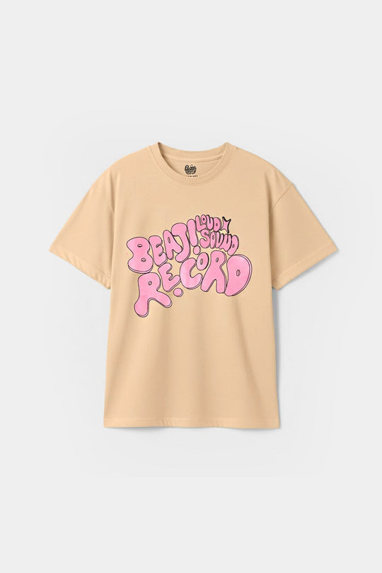 Girls Jersey/Terry T-Shirt (Beat Loud) - Skin