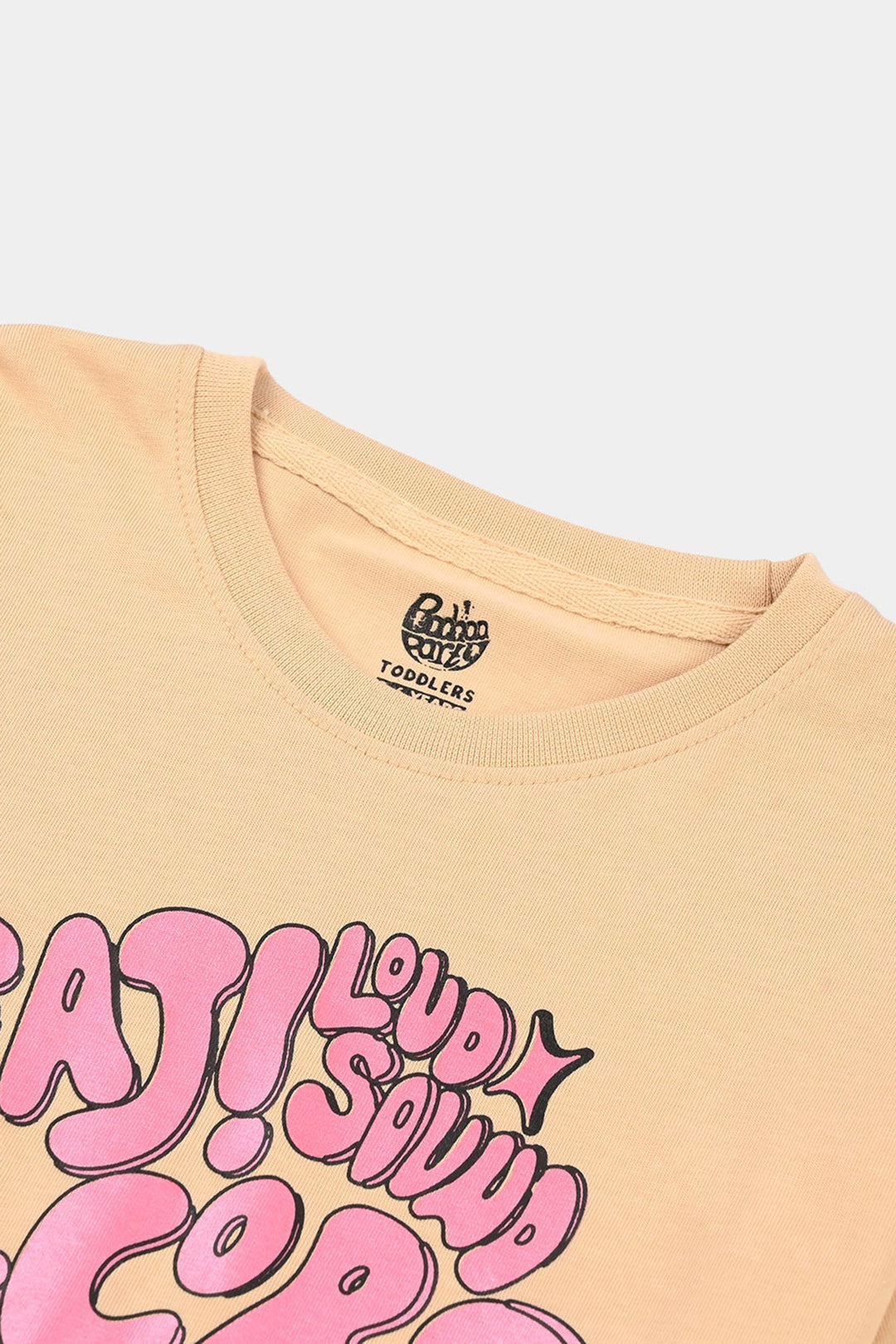 Girls Jersey/Terry T-Shirt (Beat Loud) - Skin