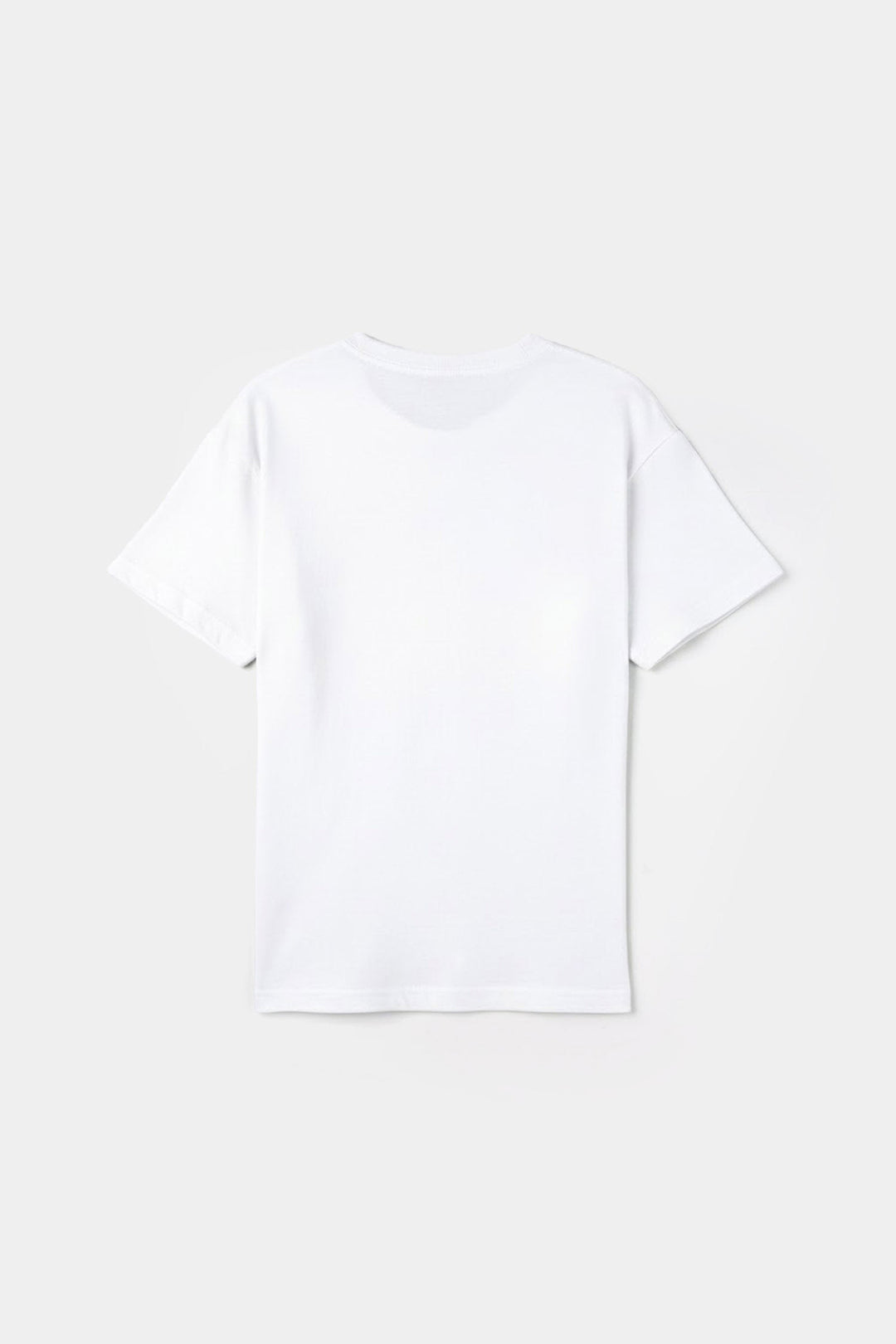 Girls Jersey/Terry T-Shirt (Shine On) - White