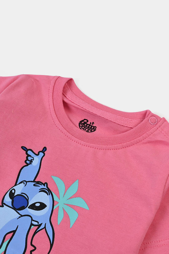 Infant Girls Jersey/Terry T-Shirt - Plumeria