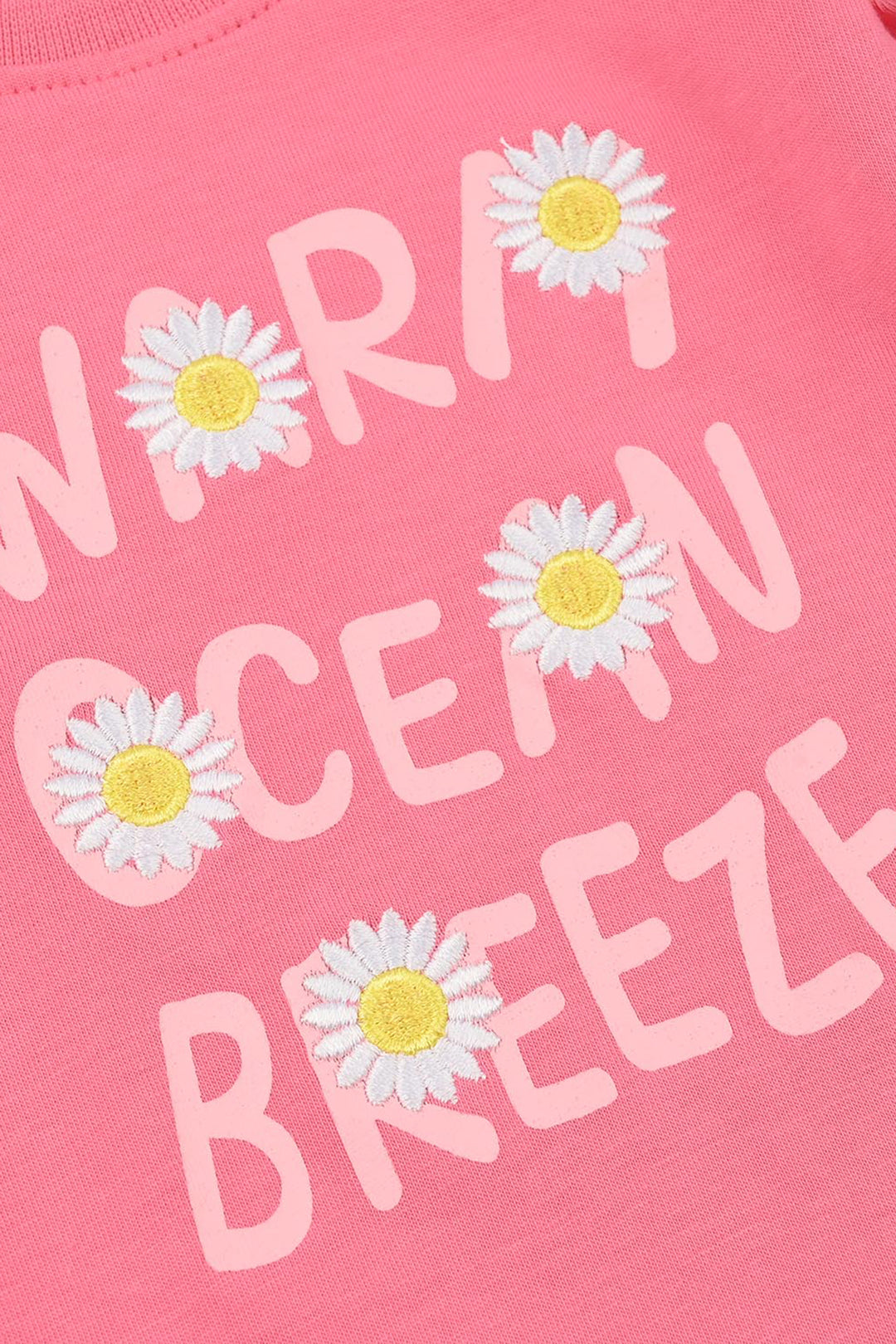 Infant Girls Jersey/Terry T-Shirt (Warm Ocean Breeze) - Plumeria