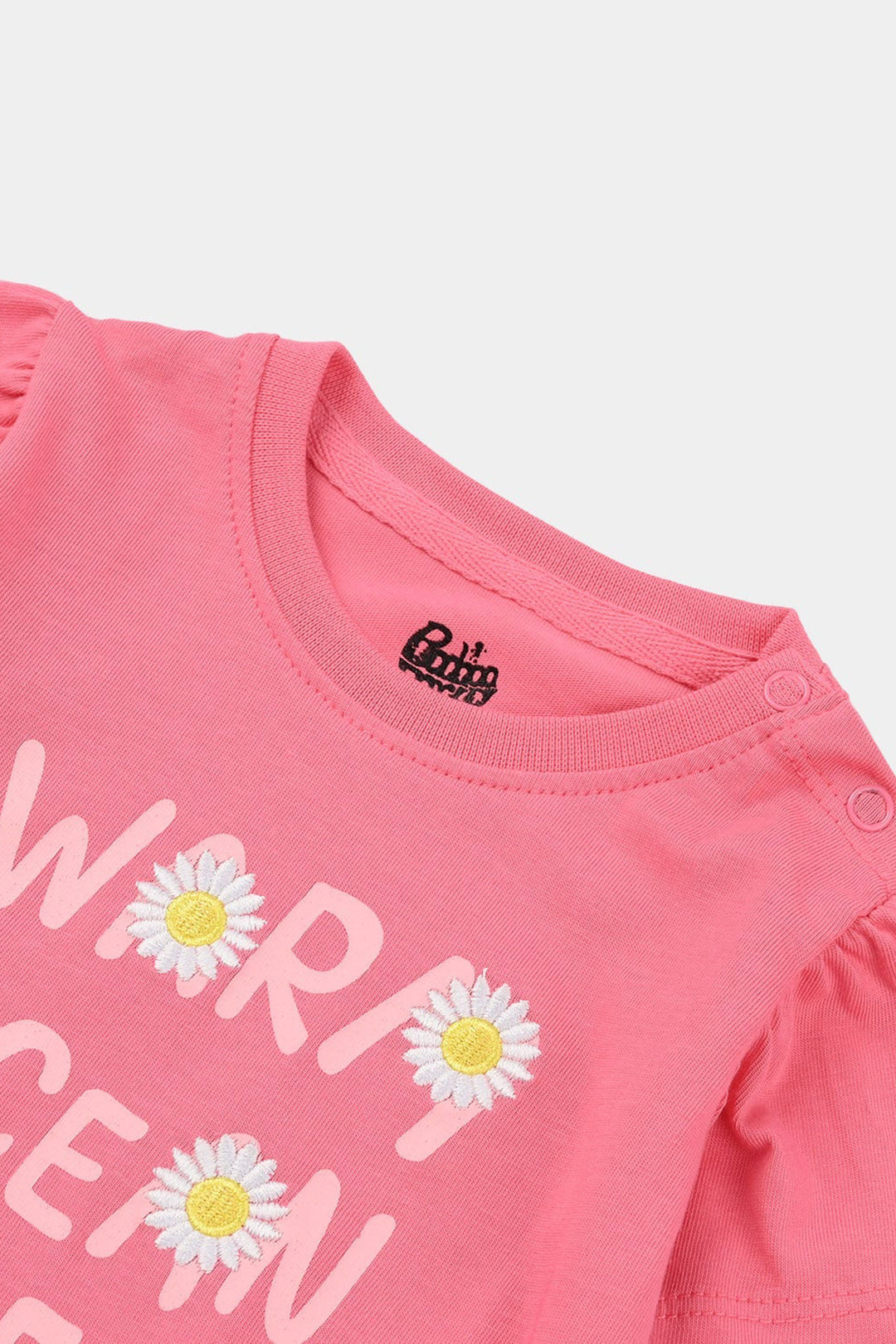 Infant Girls Jersey/Terry T-Shirt (Warm Ocean Breeze) - Plumeria