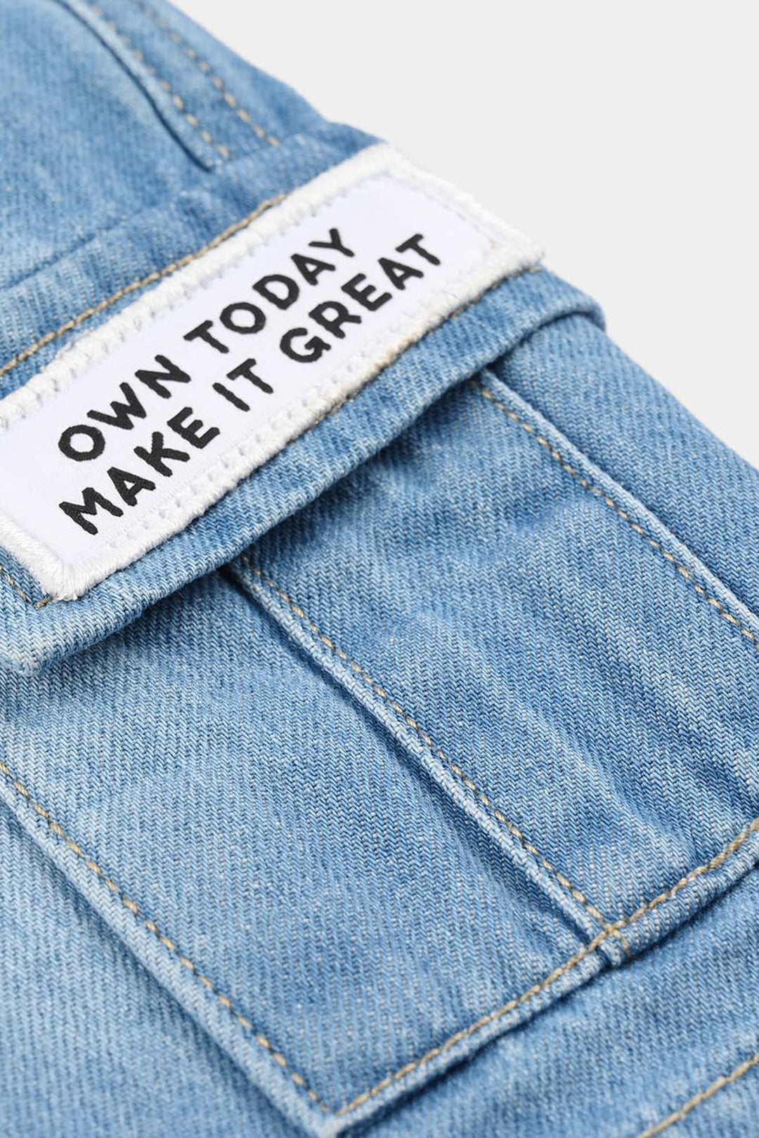 Boys Denim Rigid Shorts (Own Today) - Light Blue