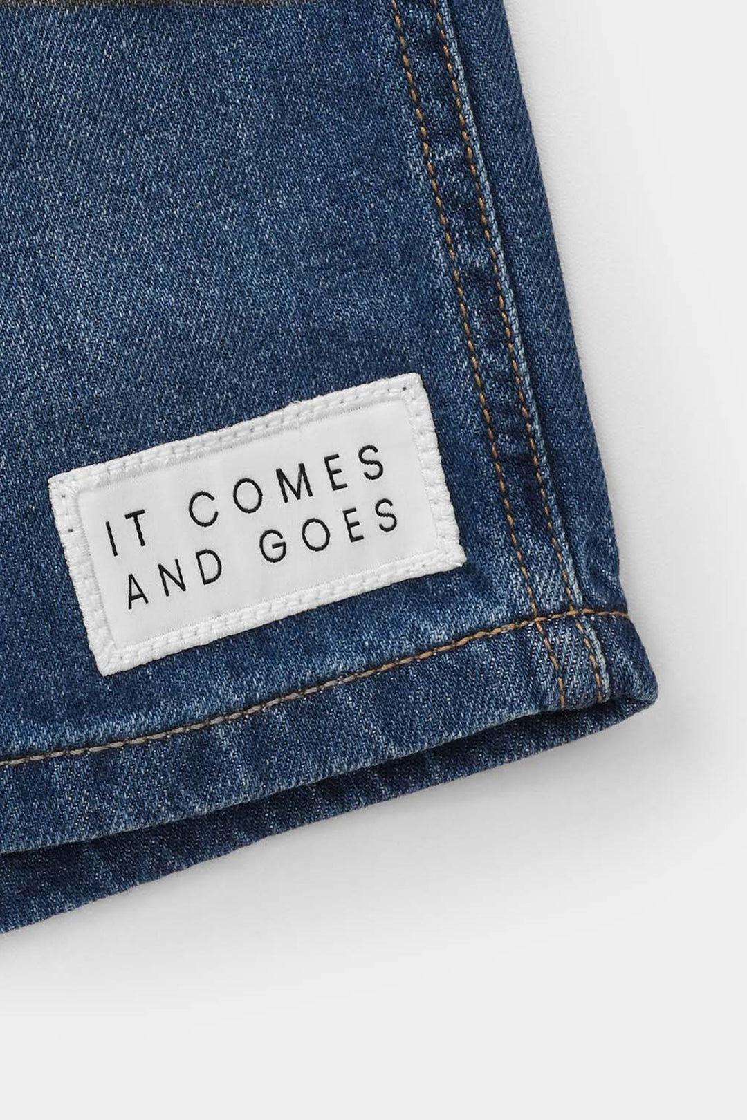 Boys Denim Rigid Shorts - Mid Blue