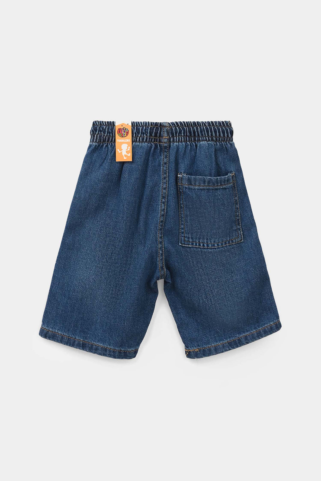 Boys Denim Rigid Shorts - Mid Blue
