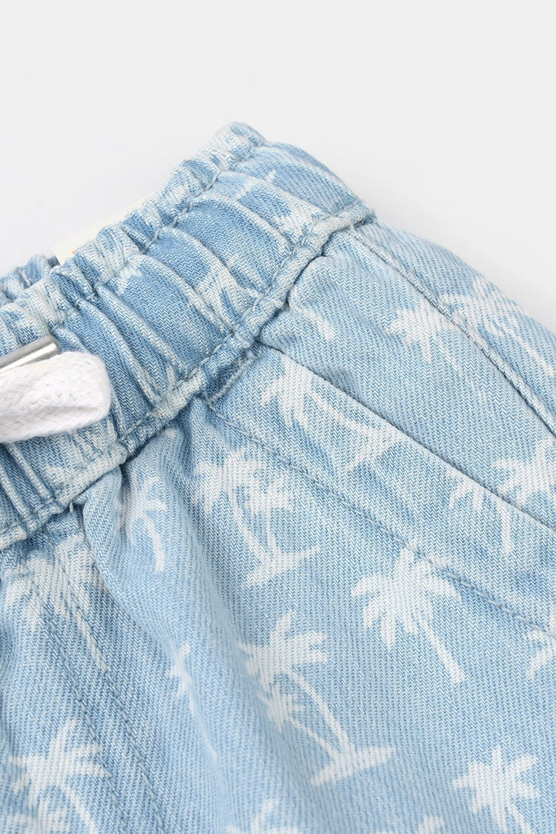 Boys Denim Rigid Shorts - Light Blue