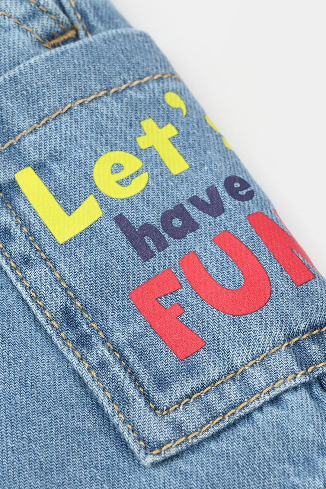 Infant Boys Denim Rigid Short - Light Blue