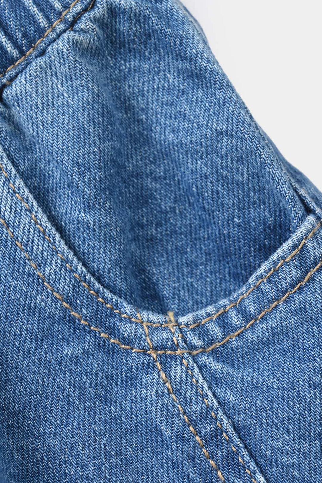 Infant Boys Denim Rigid Shorts - Mid Blue