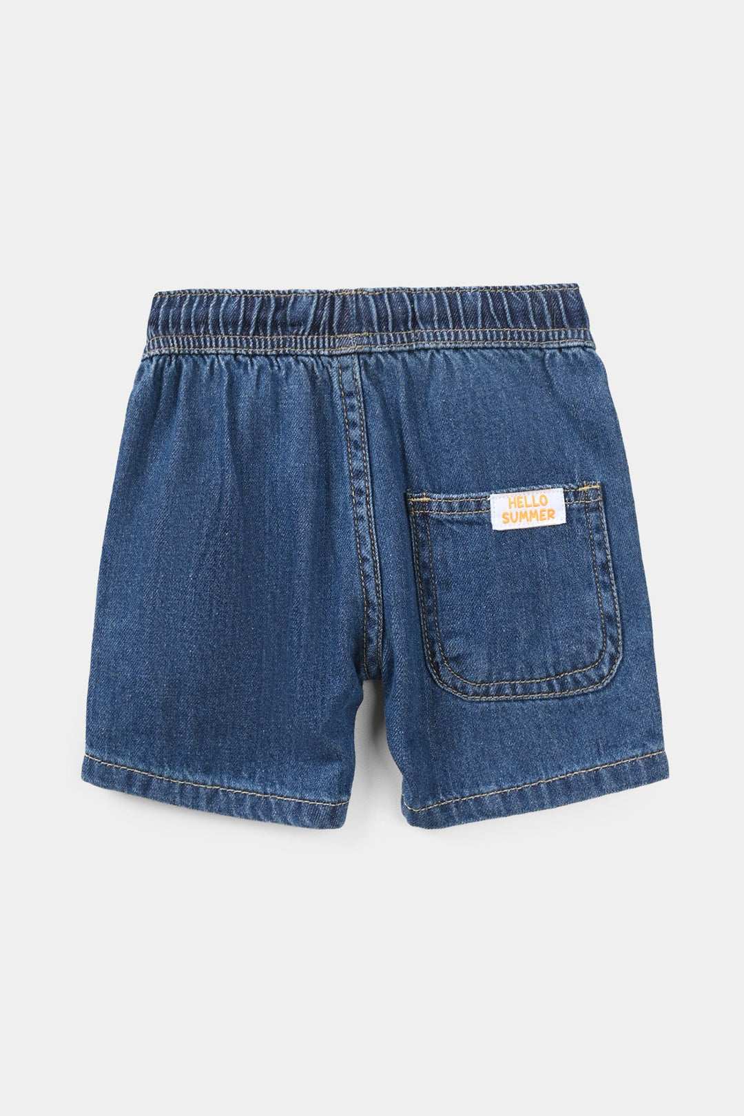 Infant Boys Denim Rigid Shorts -Dark Blue