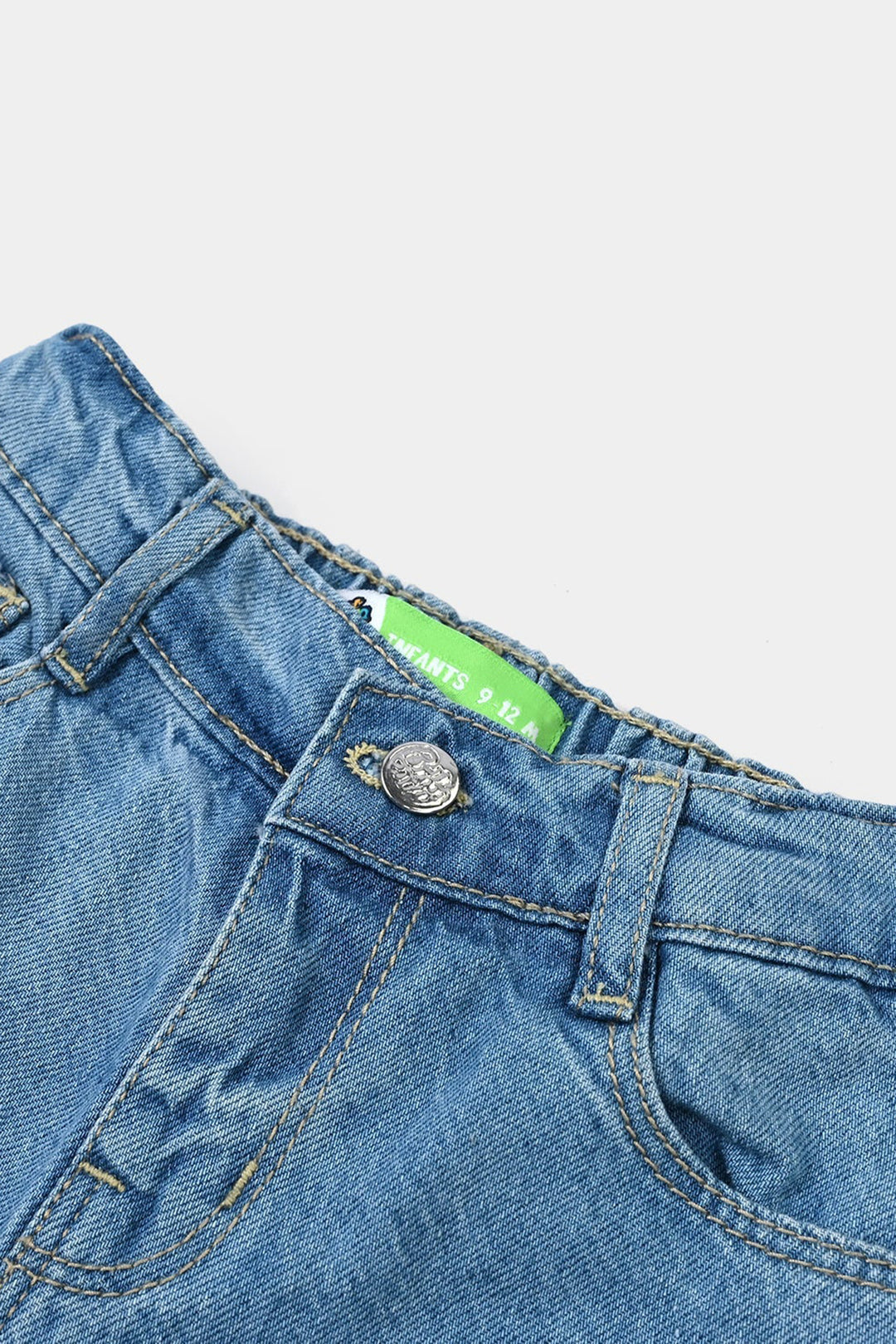 Infant Boys Denim Rigid Shorts Basic - Light Blue