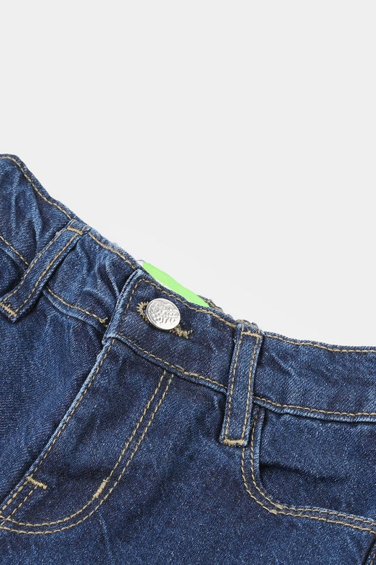 Infant Boys Denim rigid Short Basic - Dark Blue