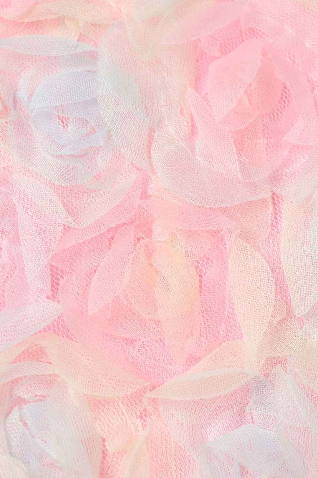 Girls Net Fancy Frock - Pink