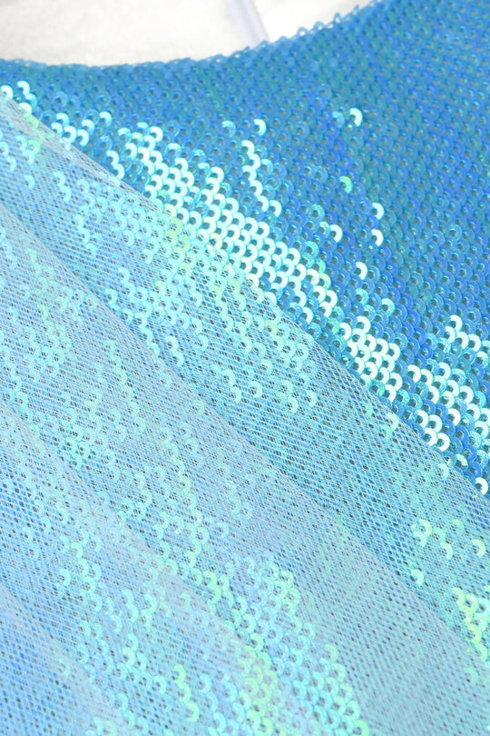 Girls Sequence Fancy Frock (Dreamy) - Blue