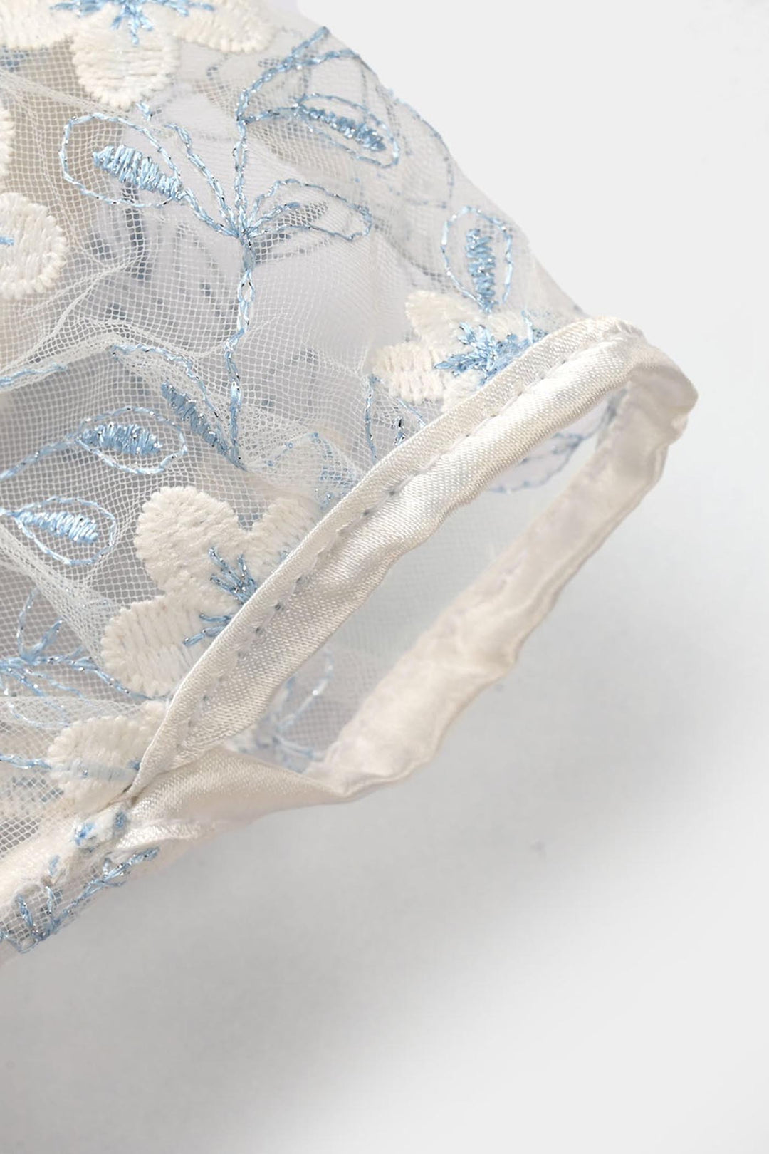 Infant Girls Net Fancy Frock - White