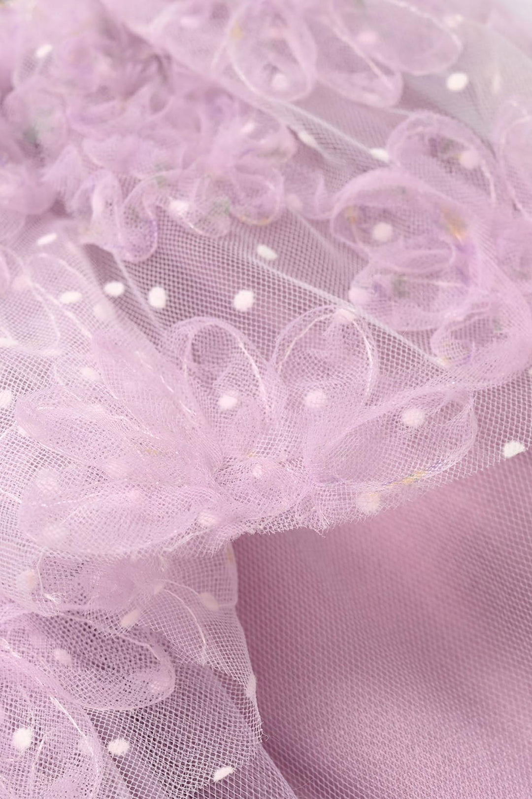 Infant Girls Net Fancy Frock - Purple