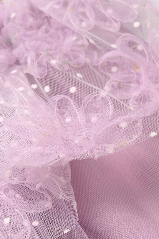 Infant Girls Net Fancy Frock - Purple