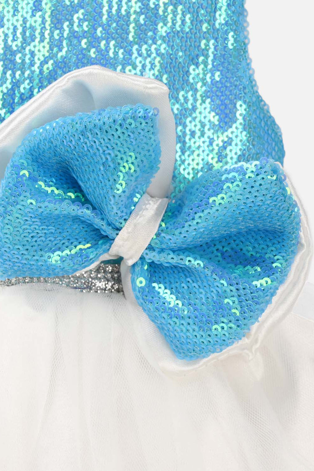 Infant Girls Sequence Fancy Frock - Blue