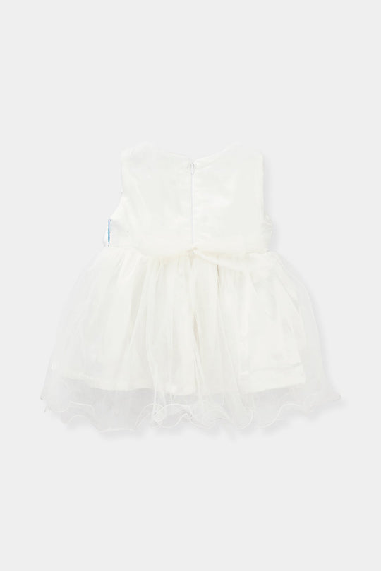 Infant Girls Sequence Fancy Frock - Blue