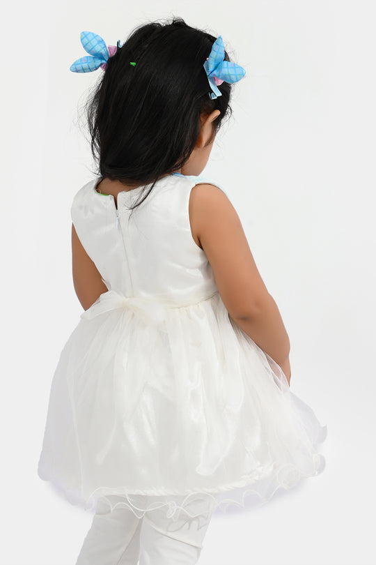 Infant Girls Sequence Fancy Frock - Blue
