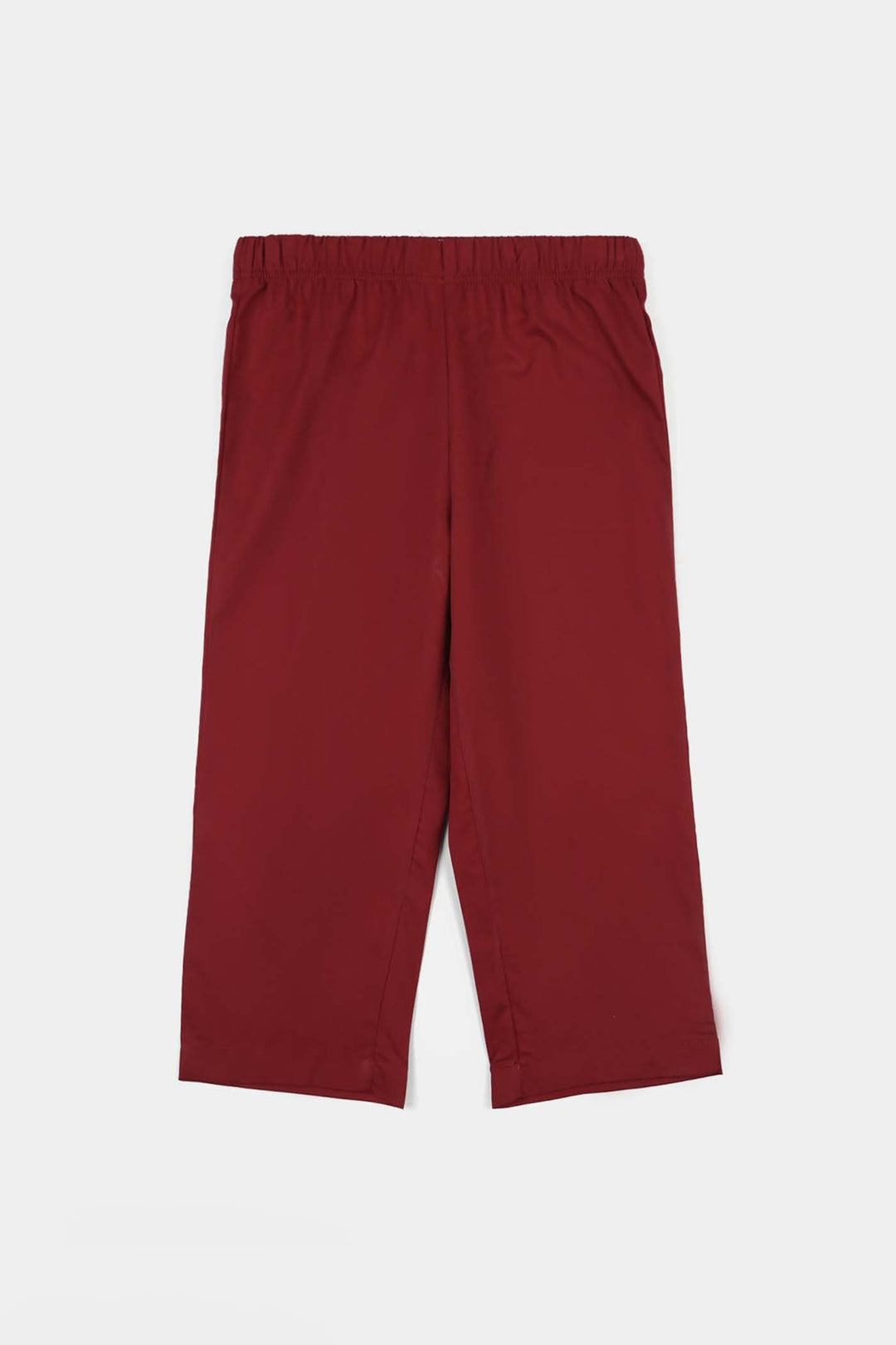 Boys Cotton Poplin Printed 3-Piece Suit (Rung Saz) - Red