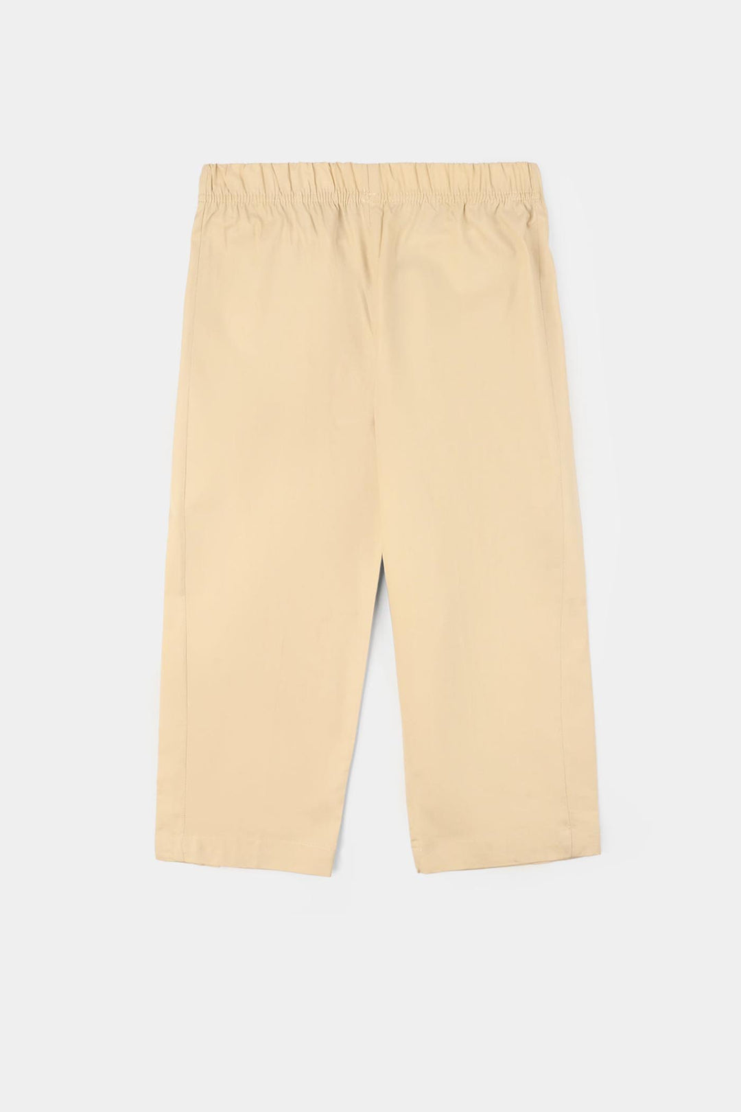 Boys Cotton Poplin Kurta Pajama - Beige