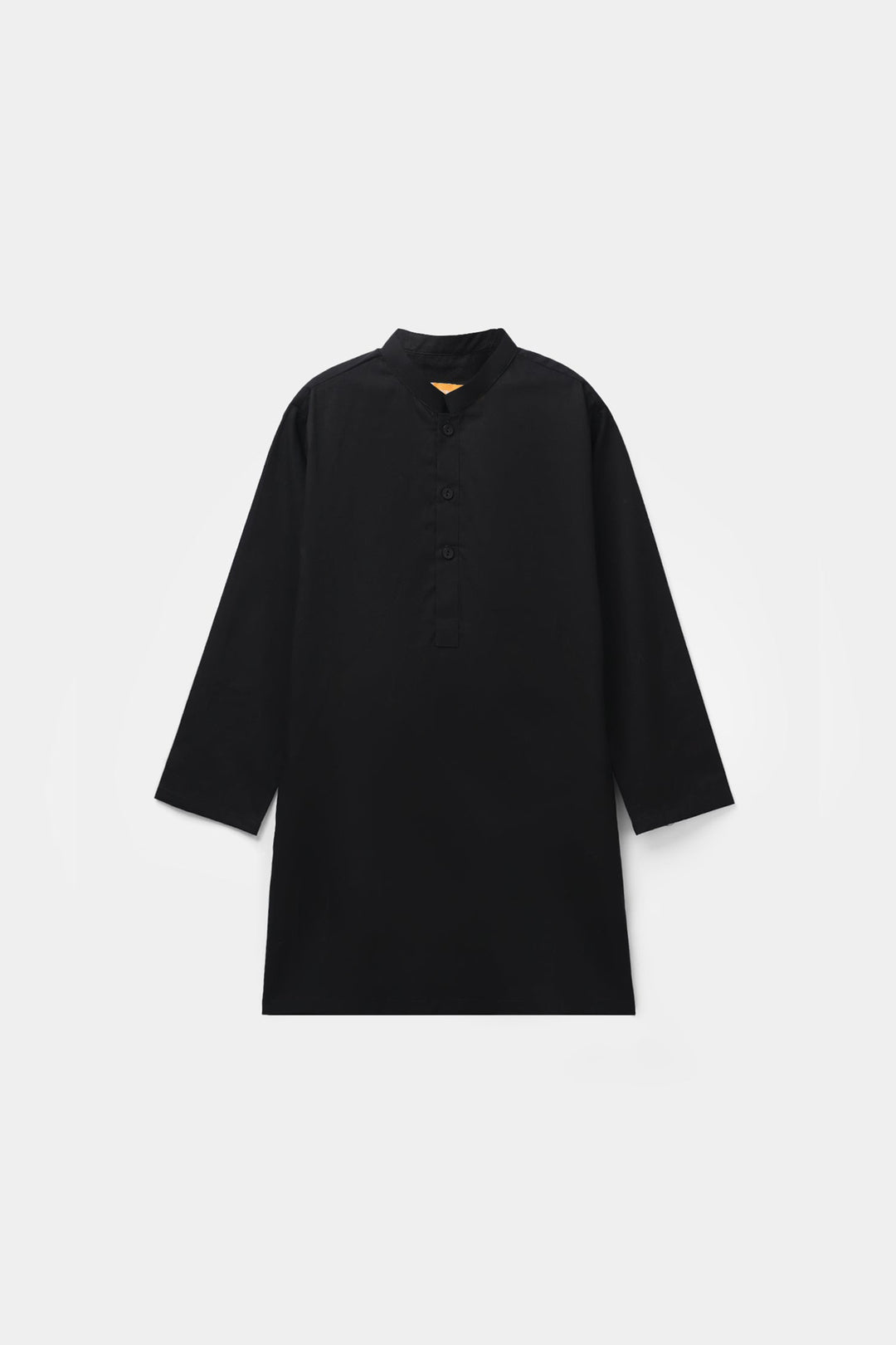 Boys Cotton Poplin Kurta Pajama - Black