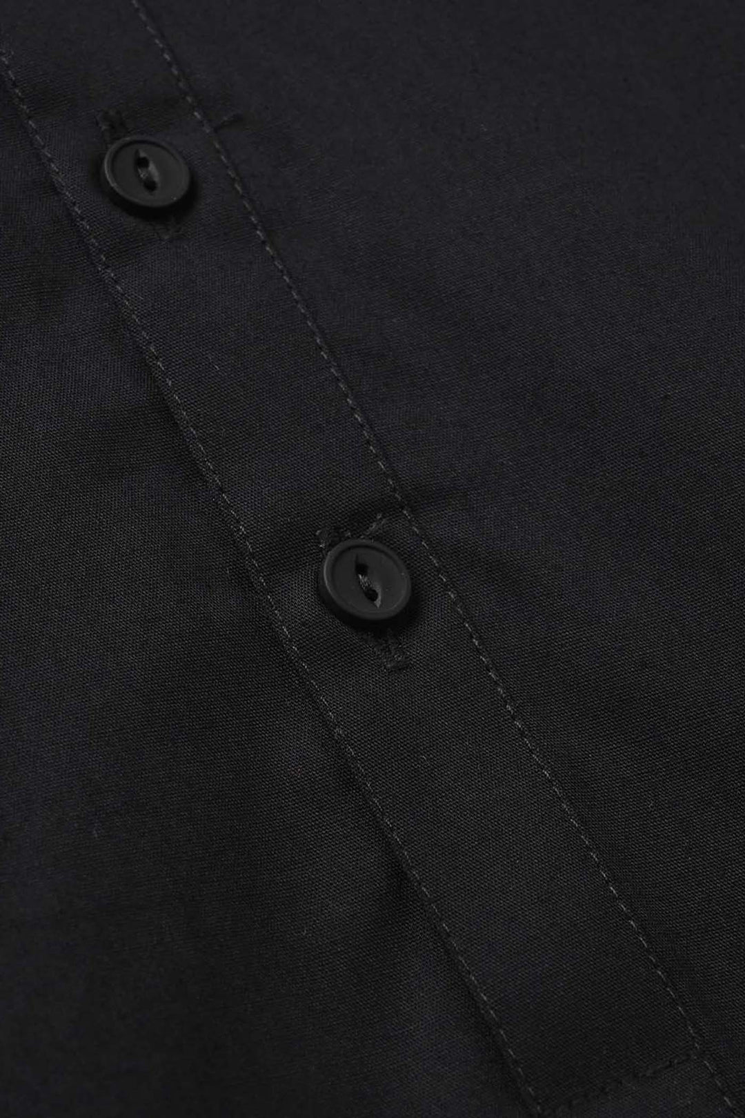 Boys Cotton Poplin Kurta Pajama - Black