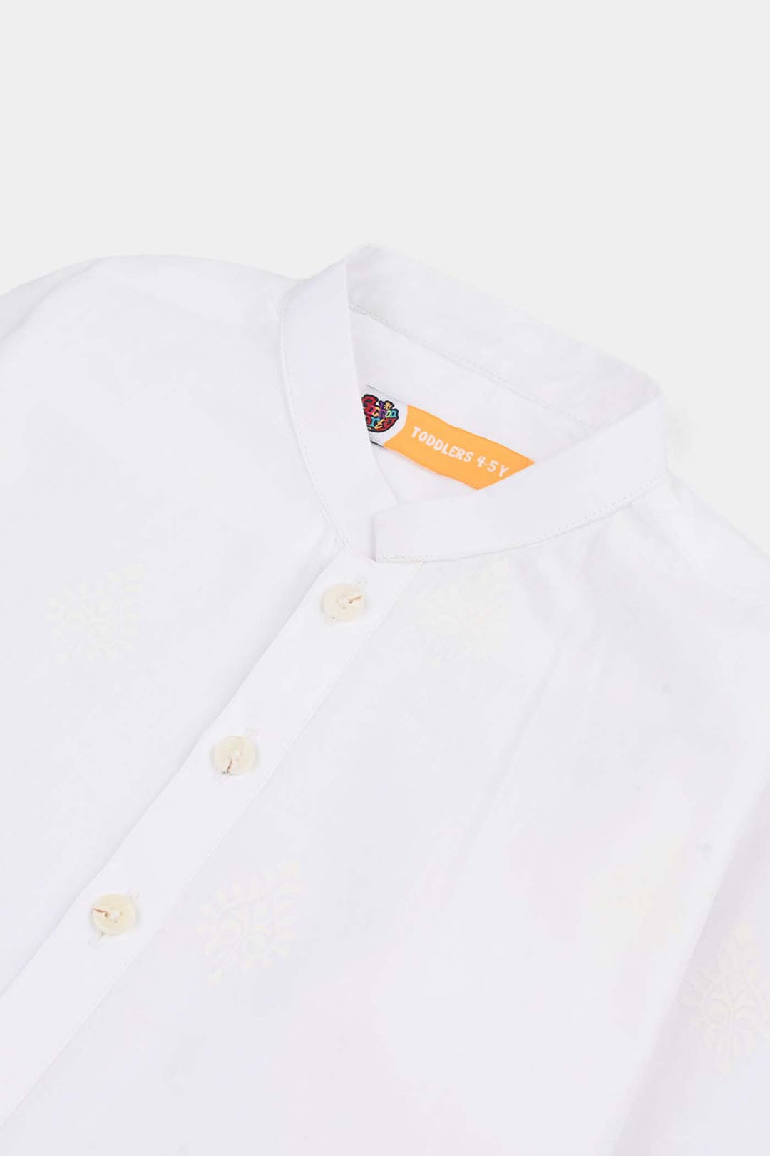 Boys Cotton Poplin Kurta Pajama - White